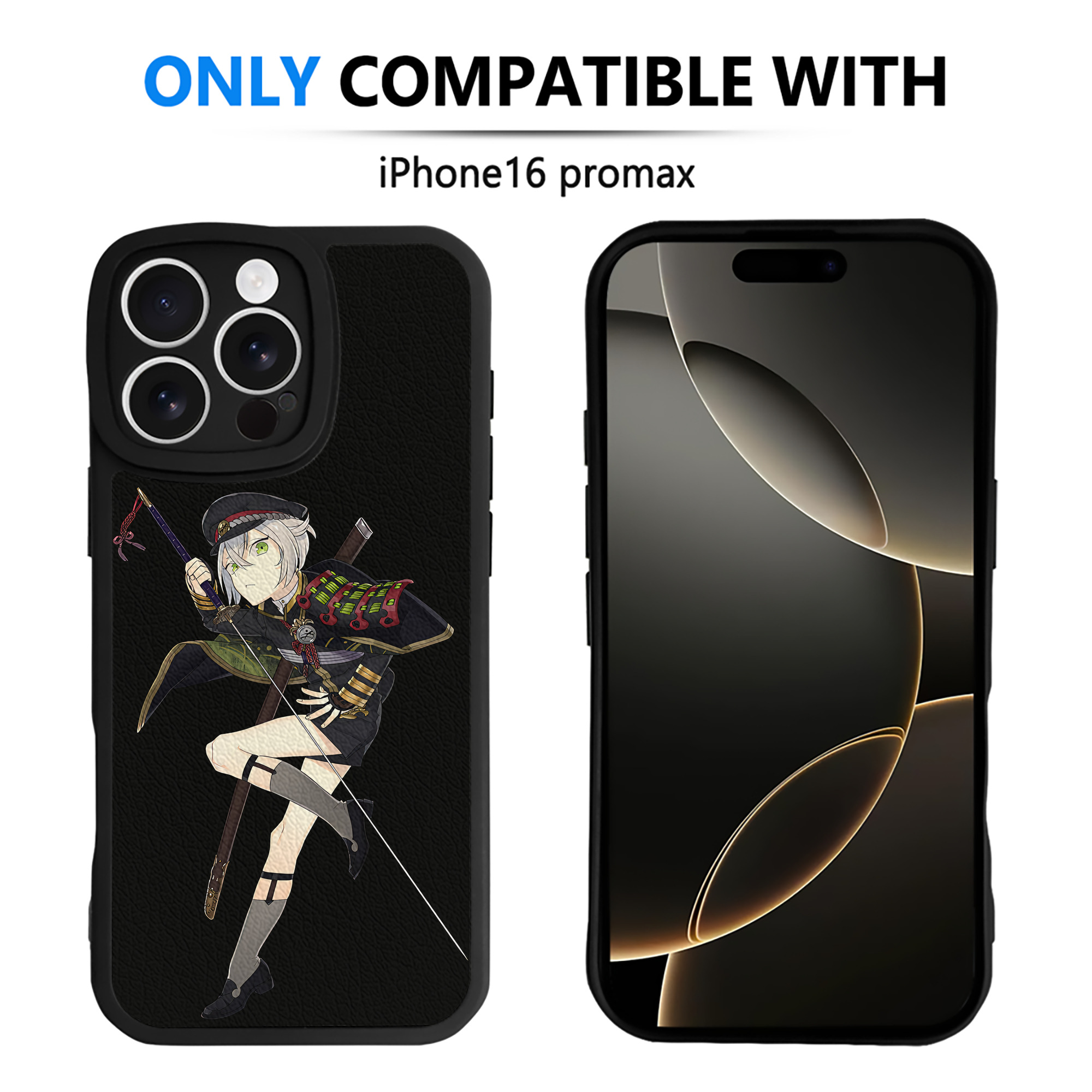 （画像用） 刀剣乱舞 Touken Ranbu 【iPhone 16シリーズ対応】シリコンスマホケース（レザー調） 材質：シリコン